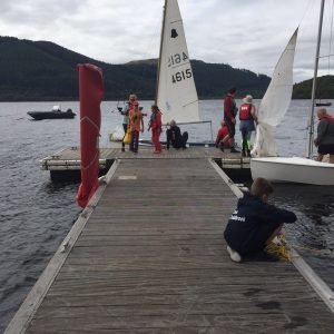 Bassenthwaite Cruising Capers - Reefing on the Jetty