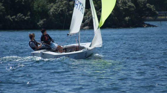 Juniors racing at Southport Marina